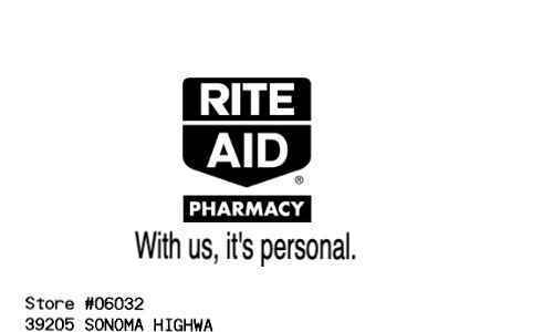 Rite Aid receipt template