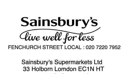 Sainsburys Receipt template image