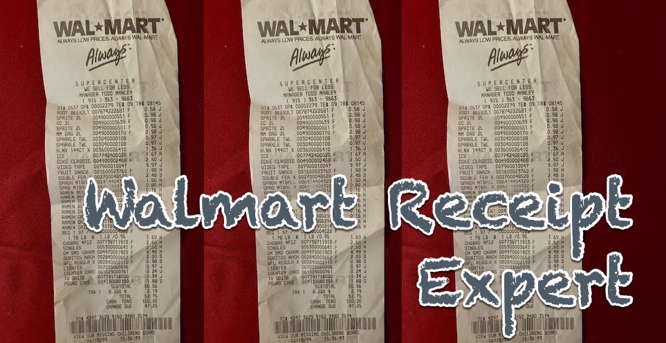 Walmart receipt image